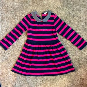 Vibrant and sophisticated striped dress
